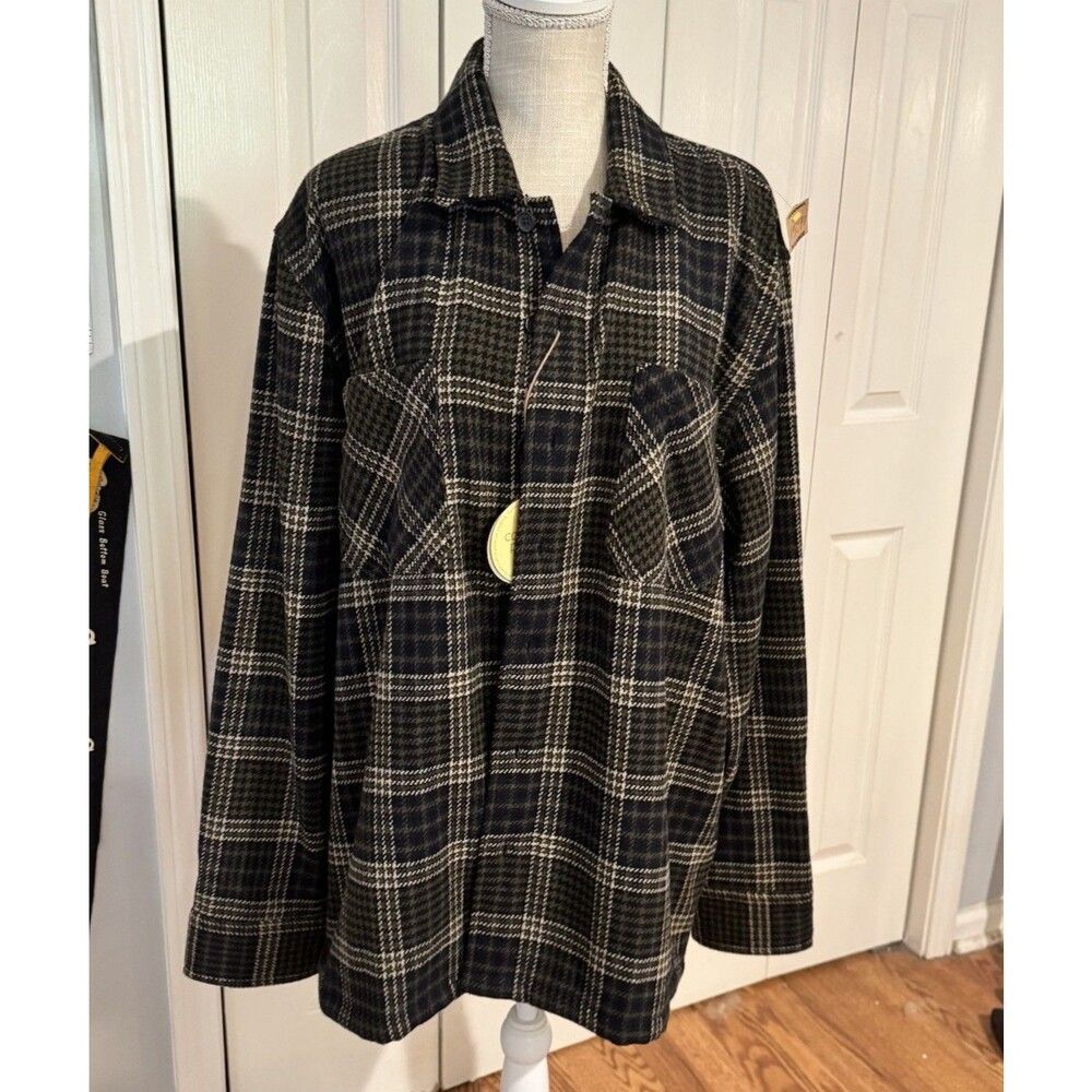 Common People Mens Sz XL Granby Luxe Hybrid Brown Shirt